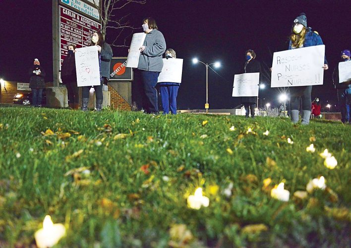 UPMC nurses hold vigil for fallen